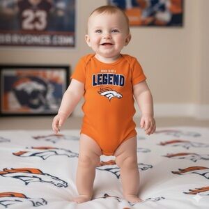 NFL - OUTER STUFF - Denver Broncos ~ Onesie - 6/9 months - NWT